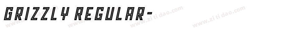 Grizzly Regular字体转换
